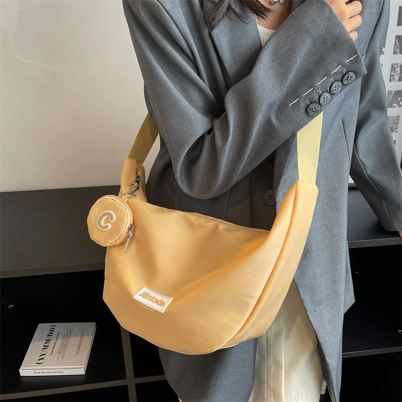 

Casual Solid Shoulder Bags for Women Purses Crossbody Bags for Women Fashion Zipper Handbags Ladies Bolsa Feminina Hobos Sac