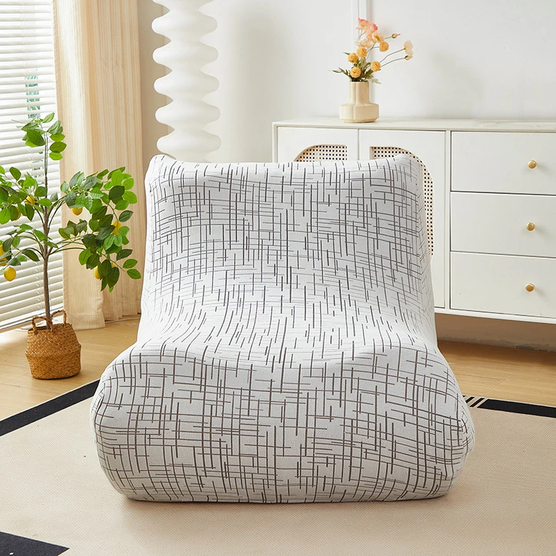 

Stretch Elastic All-inclusive Sofa Cover Living Room Chair Cover Antislip Curved Lazy Couch Slipcover Protective Cover