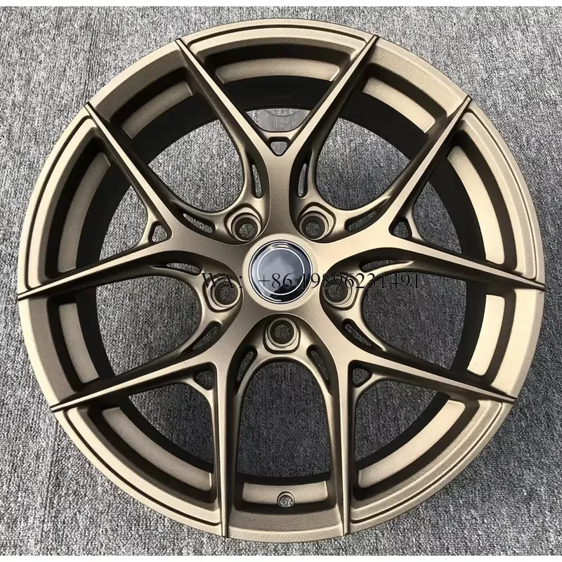 customizedWmwmnu 17 Inch Alloy Car Wheel Aftermarket Rim for 5x112 5x108 5x114.3 5x100 Bolt Pattern Universal Fitment Silver Bla