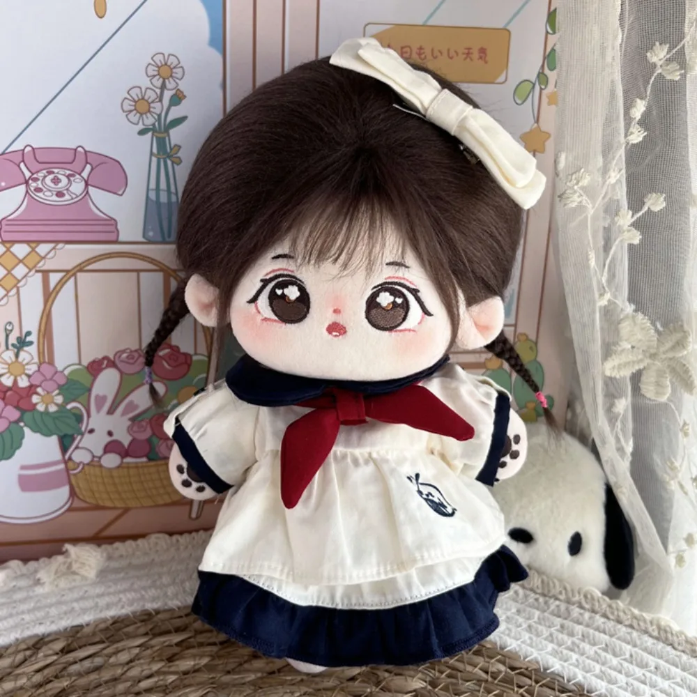 1 satz Bogen Haarband 20 cm Baumwolle Kleidung Wal Muster Schuluniform Baumwolle Kleid Outfit Mini Kleidung kinder geschenk