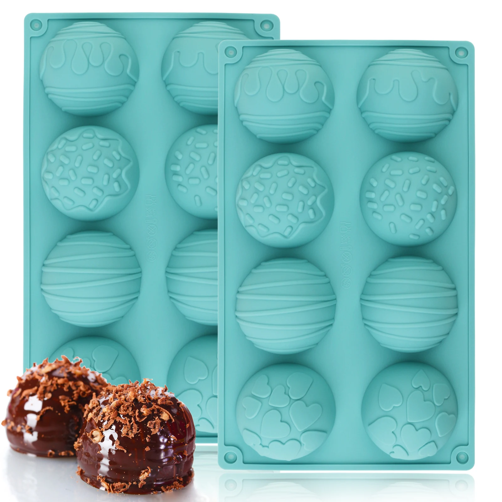 1Pcs Silicone Lake Blue Christmas Silicone Candy Mold for Making Chocolate, Mousse, Cakes, Jelly, Pudding