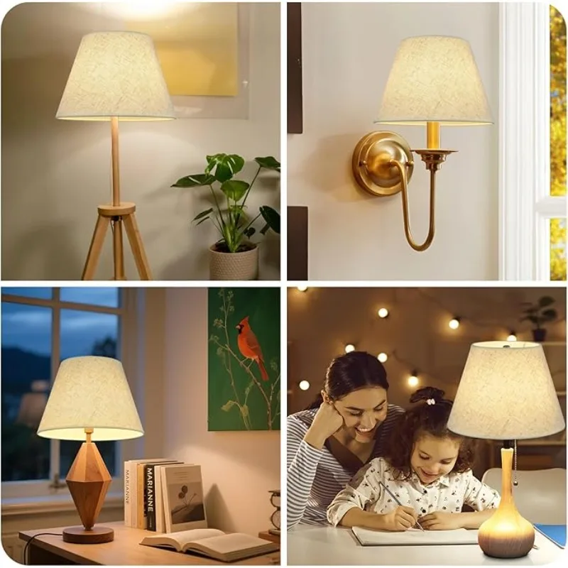 1pc circular Fabric Linen Cloth Lampshade Empire Shape Lamp Shade for Desk Lamp,bedside Lamp,wall Lamp,floor Lamp Lampshade