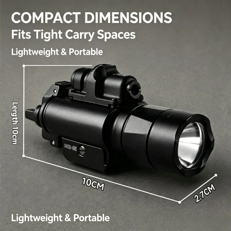 Tunable Zero Laser Alloy Flashlight Rail Mount Accessory For Daily Hobby Model Building Hobby