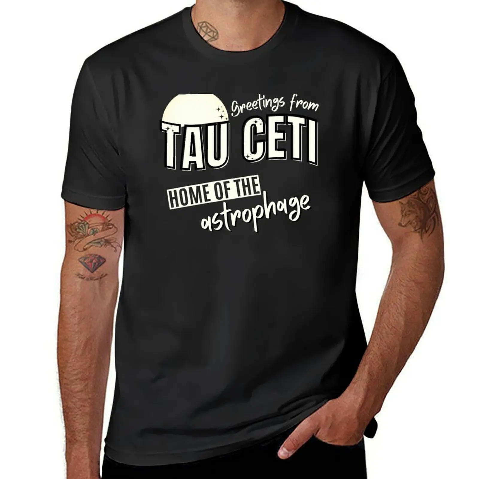 

Project Hail Mary - Greetings from Tau Ceti T-Shirt vintage clothes blue lock Aesthetic clothing mens funny t shirts