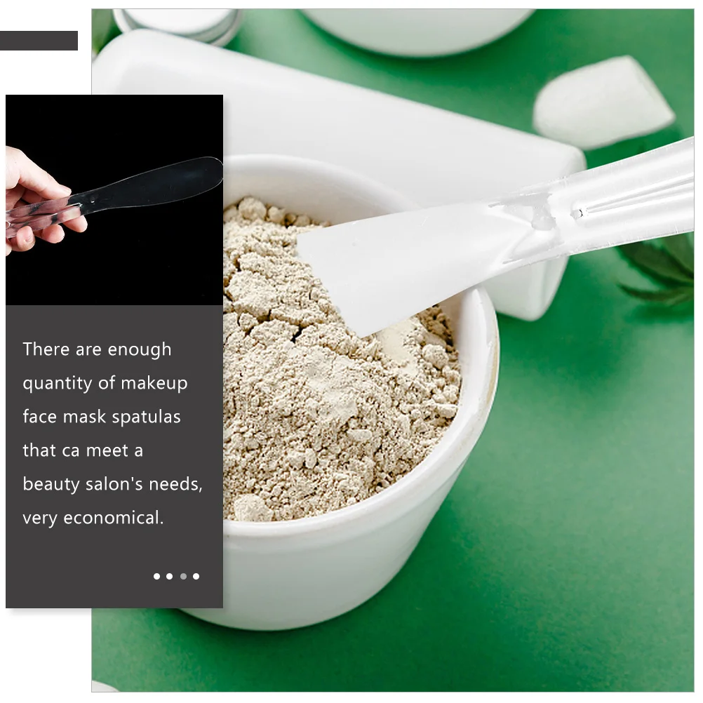 6Pcs Facial Mask Spatulas Cream Scoops Premium ABS Makeup Face Cream Spoon Mixing Rods for Skincare Beauty Salon Home