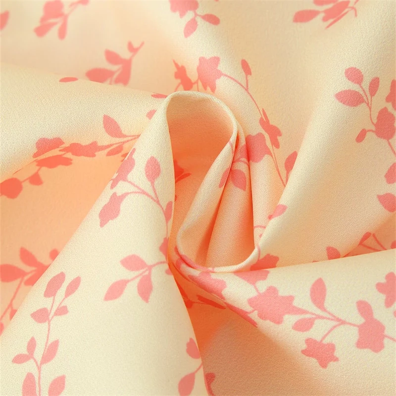 Keyanketian verão novo estilo de férias feminino com decote em v em camadas manga bolha vestido impresso fino saia rabo de peixe