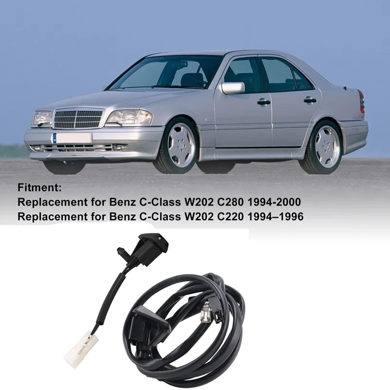 Left+Right Windshield Washer Nozzle Windscreen Clean Nozzle for C-Class W202 C280 1994-2000 2028600947 2028601047