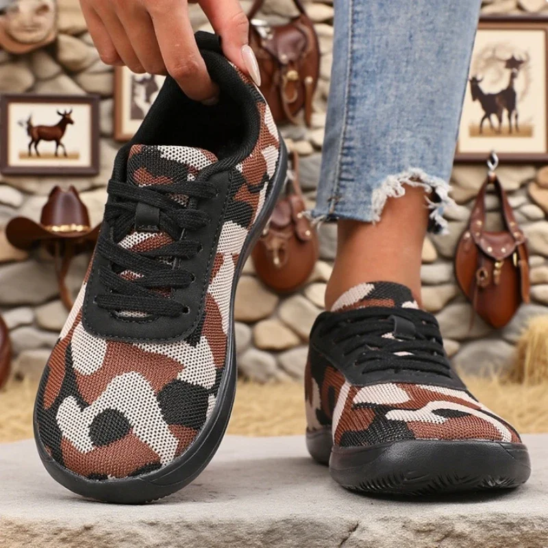 

Women's Camouflage Wide Foot Shoes Farm Military Training Special Outdoor Camping Shoes Breathable Comfortable Hiking Sneakers