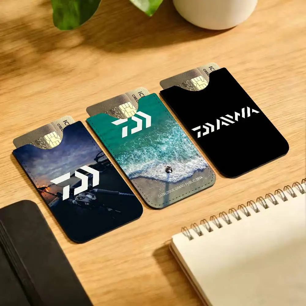 Fishing Tackle Brand D-Daiwa New Leather Card Small Retro Cowhide Coin Purse Men/Women Luxury Card Holder