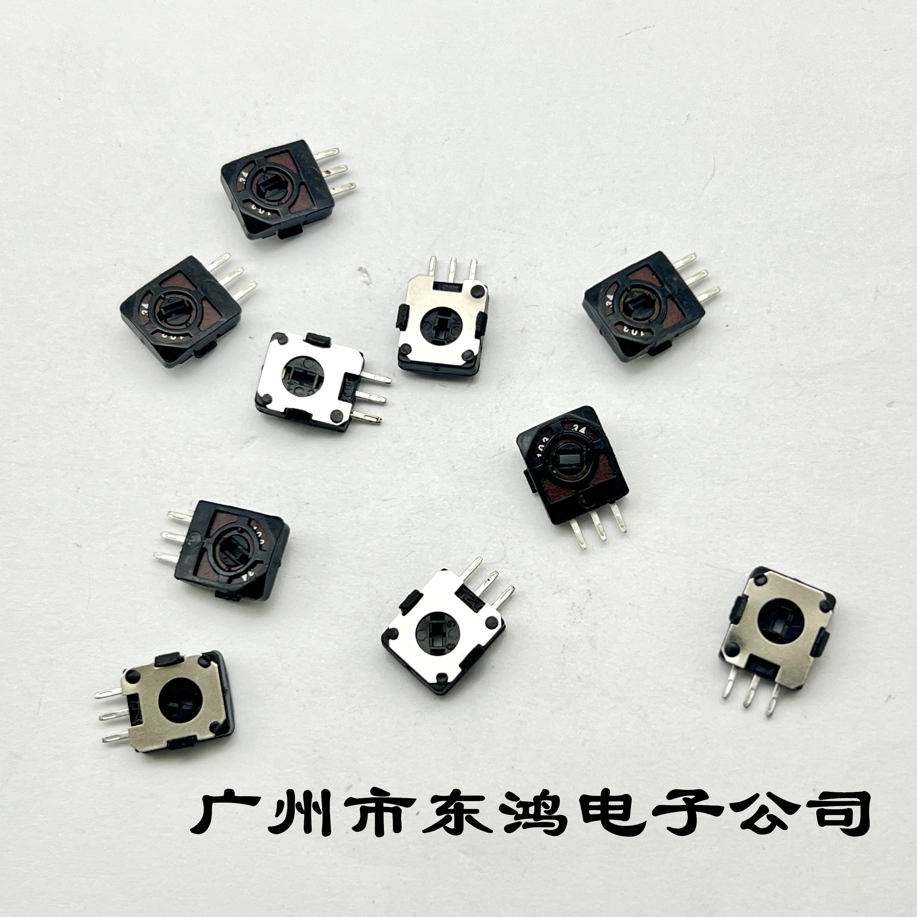 5 PCS 3D wooden joystick replacement single potentiometer B10K 34 ° black