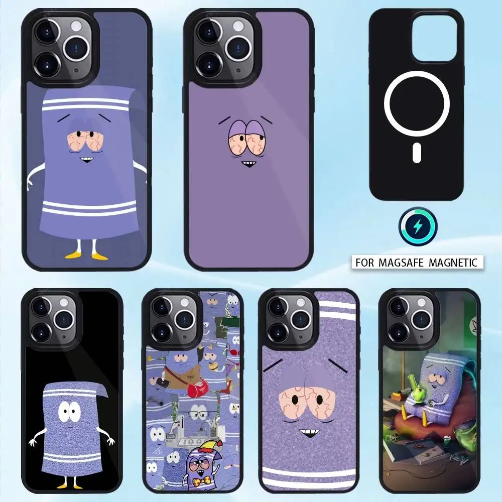 

C-Cute T-Towel - South Park Phone Case For iPhone 16,15,14,13,12,Pro,Max,Magnetic For Magsafe Wireless Charging