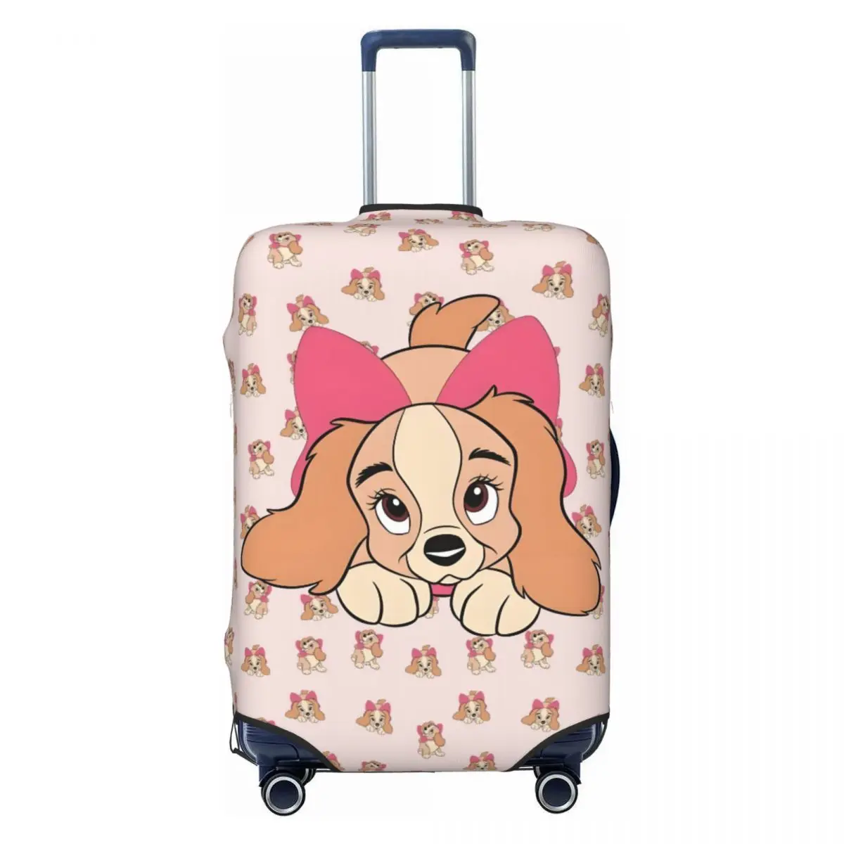 

Custom Lady And The Tramp Anime Travel Luggage Cover Elastic Cute Cartoon Suitcase Cover Protector Fit 18-32 Inch