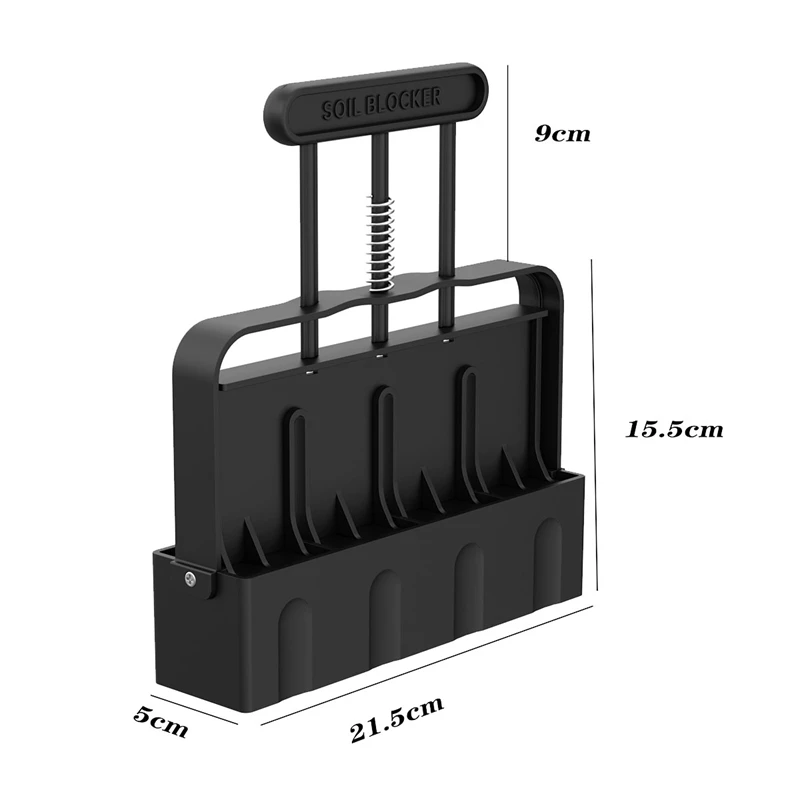 ABRW-Soil Block Maker Soil Blocker With Grip Handle Soil Blocking Tool For Seedlings Garden Tools