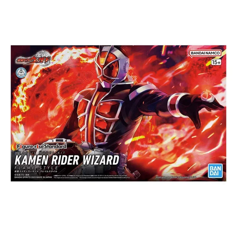 Bandai Original Anime Figure-rise Standard Masked Kamen Rider WIZARD Action Figure Toys Collectible Model Gifts for Children