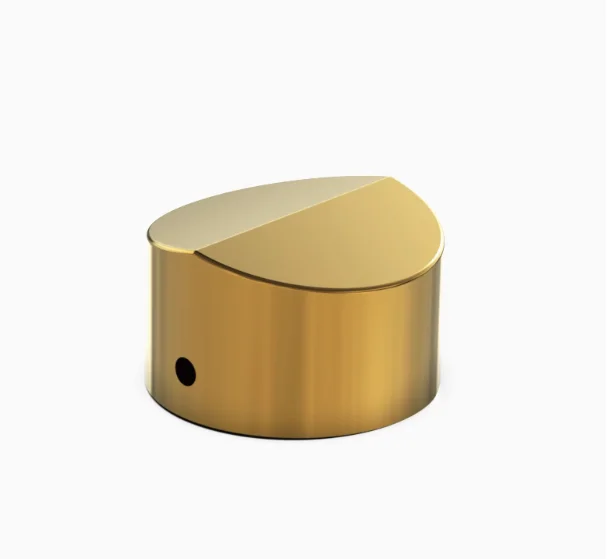 2pcs 30-45mm high gloss gold stainless steel knob potentiometer knob