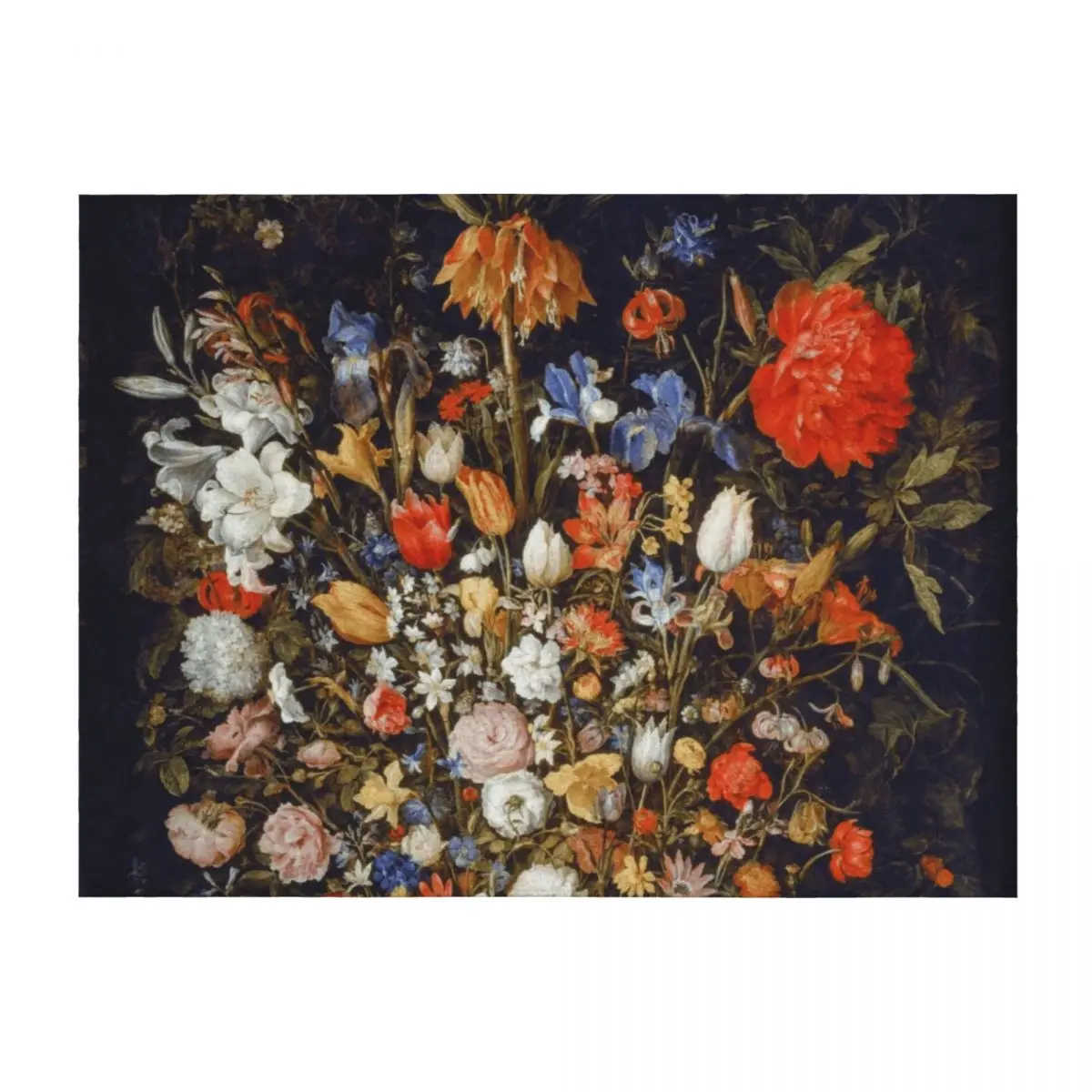 

Jan Brueghel. Flowers in a Wooden Vessel Throw Blanket sofa bed Hairy Blankets For Baby Sofa Quilt Blankets