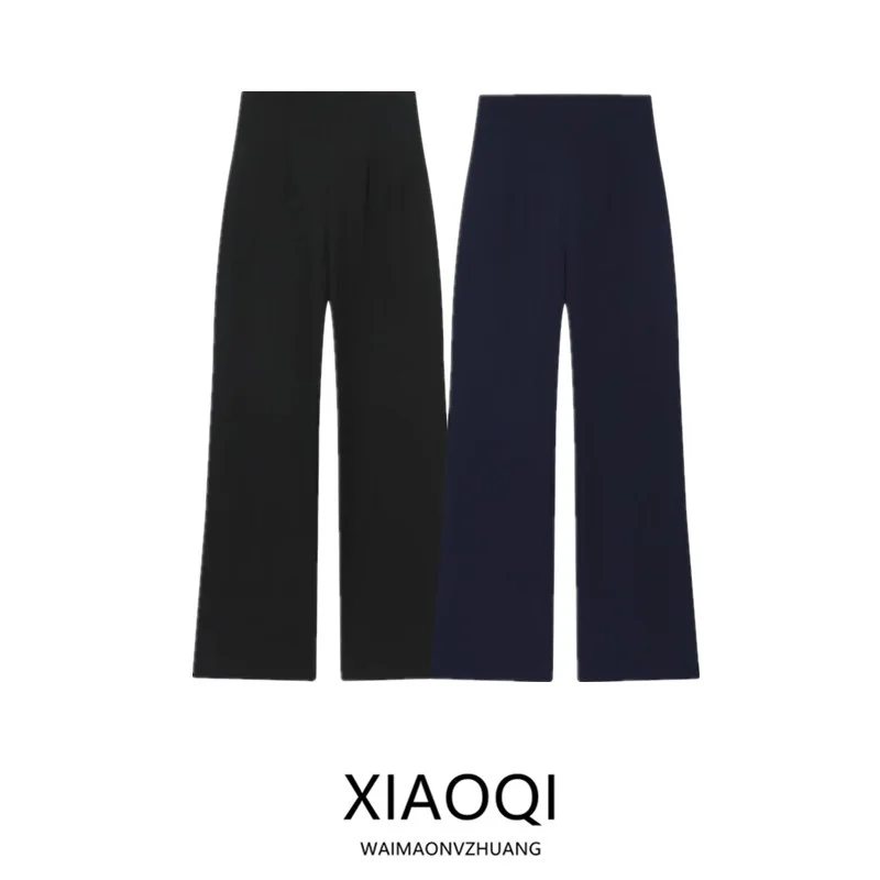 

High Waist Commuter Style Zipper Pants Women's New Arrival Autumn Season Versatile Long Trousers Fashionable Casual Pants