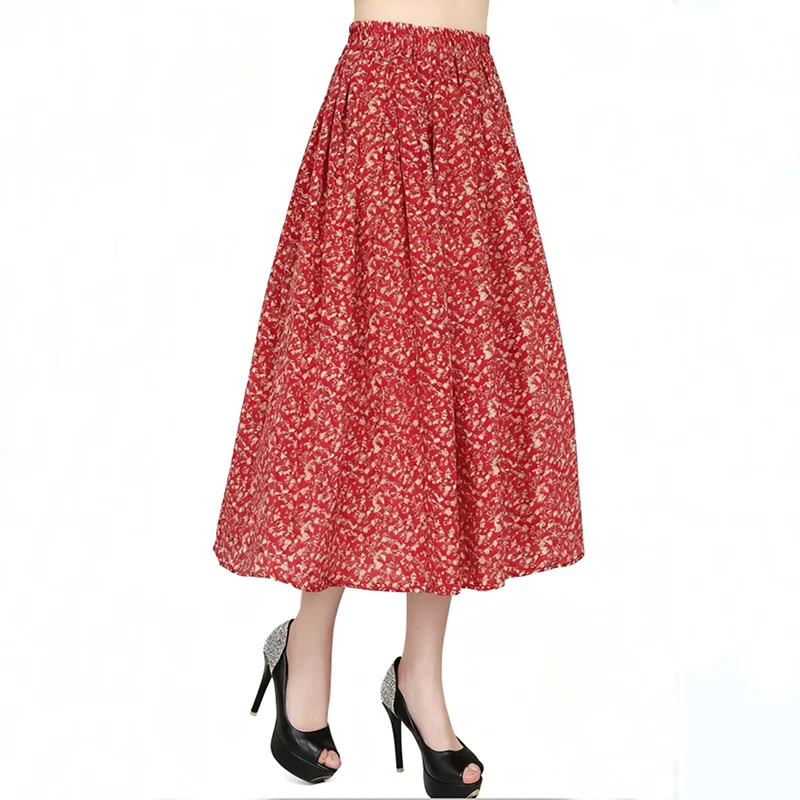 New arrival lady pure silk crepe-de-chine elastic waist loose skirts,100% natural silk casual skirt