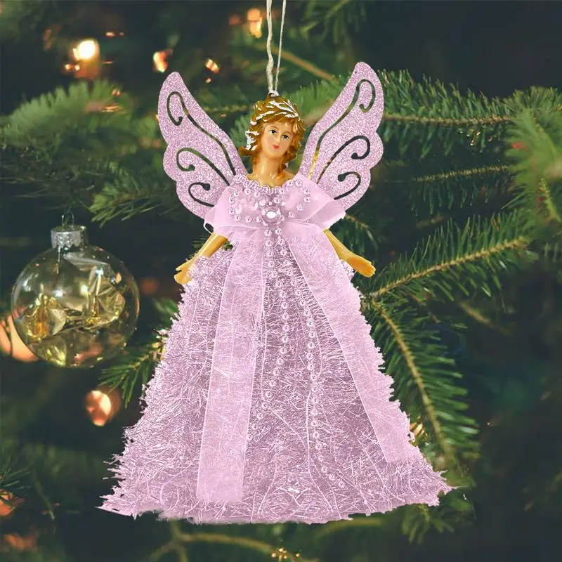 Angels Christmas Tree Topper Star Angel Treetop With Luxury Dress Christmas Angel Doll Standing Angel Christmas Tree Topper Star