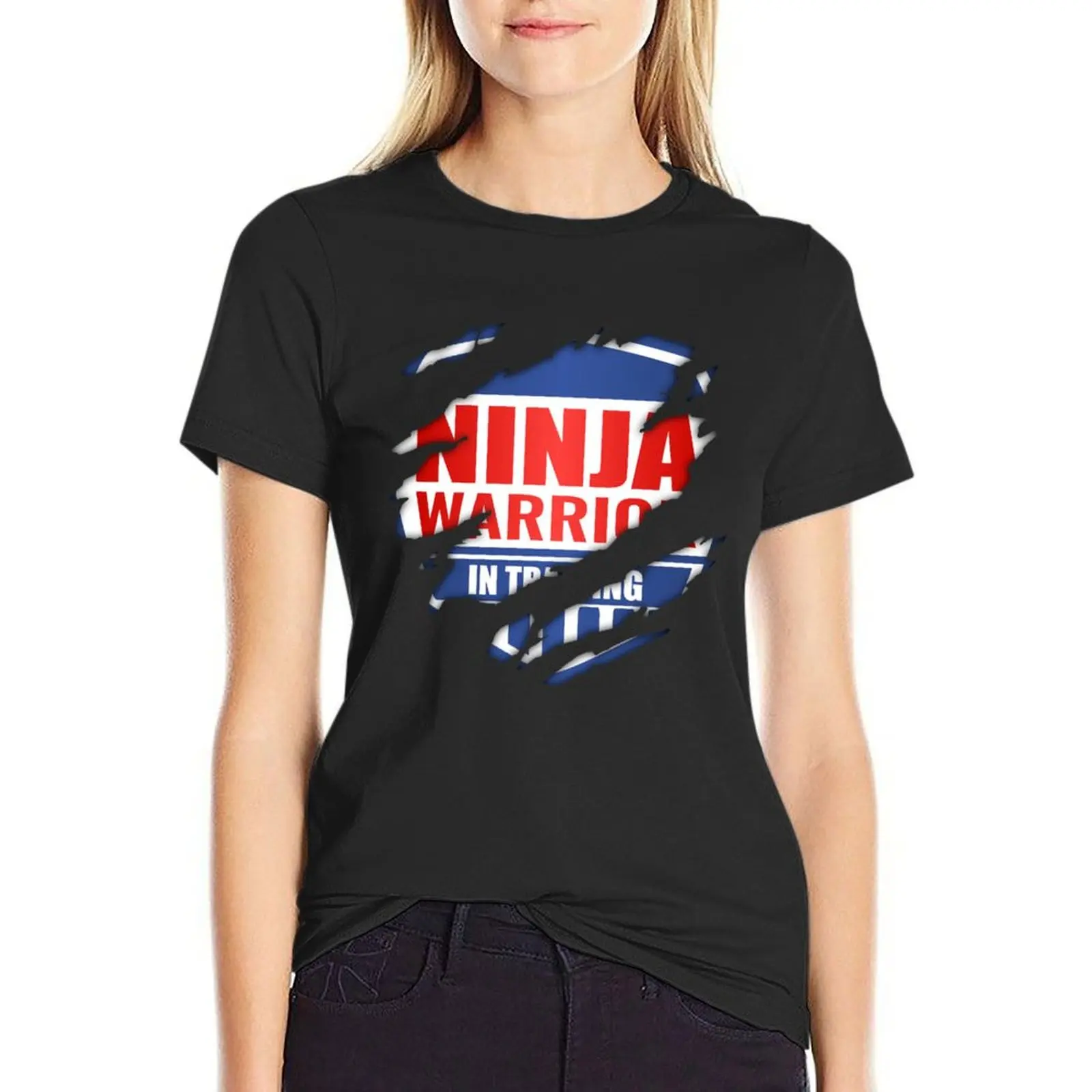 Ninja Warrior In Training T-Shirt plus size tops Short sleeve tee summer top korean fashion t shirt Women