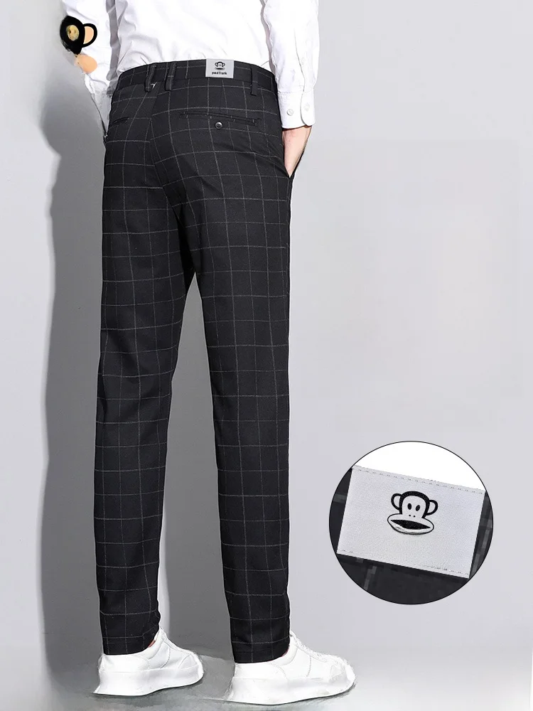 

Мужские повседневные брюки PaulFrank для весны и лета, свободные прямые брюки, модные, износостойкие, из смесового полиэстера