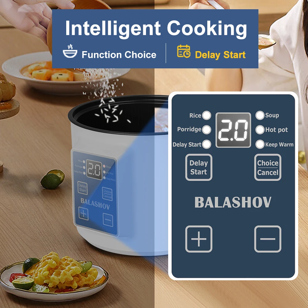 وعاء طبخ الأرز الكهربائي طبقة واحدة مزدوجة ذكي التلقائي المنزل طباخ مطبخ صغير 220 فولت/الاتحاد الأوروبي التوصيل متعدد الطباخ على البخار الأرز P