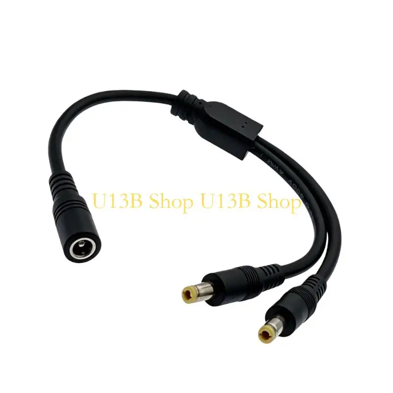 U13B DC5525 Power Splitter Cord Wire for Camera Lighting and Electronics Devices