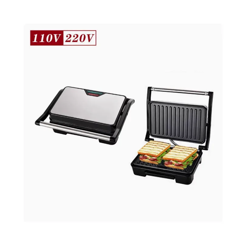 グルメサンドイッチマシン、電気屋内グリル、焦げ付き防止調理ボード、取り外し可能なドリップトレイ、e