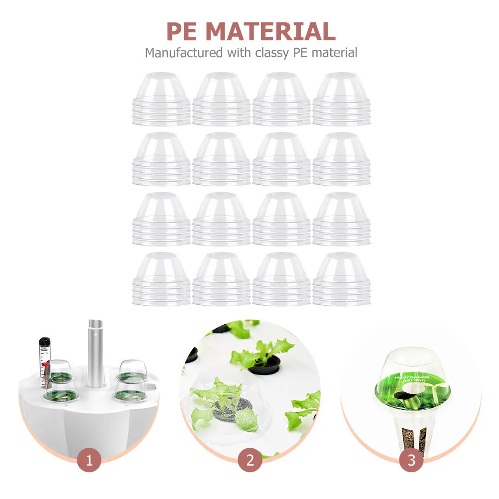 

150Pcs Clear Plant Domes Humidity Covers Durable Plastic Nursery Covers for Seedlings Frost Protection Plant Humidity Cover