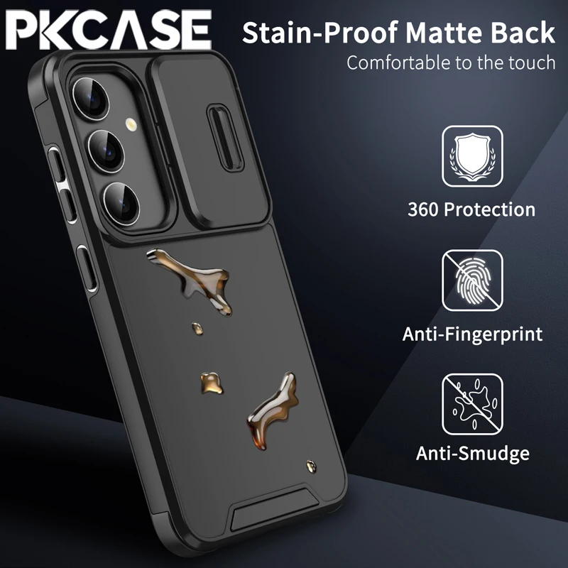 Sliding Window Case for Samsung S25 Edge/S24/S23 FE/Note 10+/20 Ultra A37/A17/A07/A56/A36/A16/A06 Protective Cover