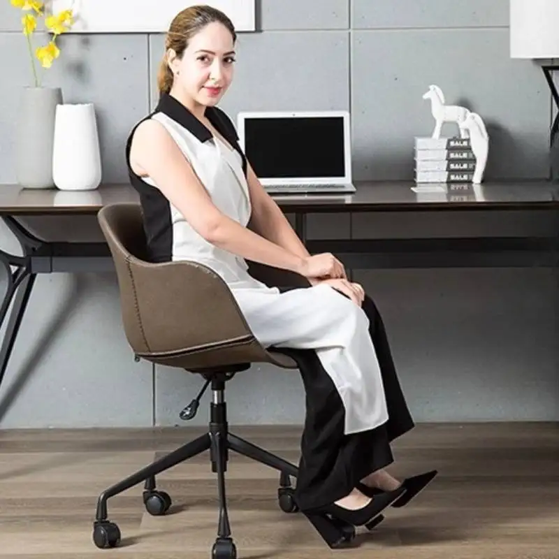 Luxury Roller Office Chair Armrest Modern Gray Designer Comfortable Office Chair Swivel Relaxing Silla De Escritorio Furniture