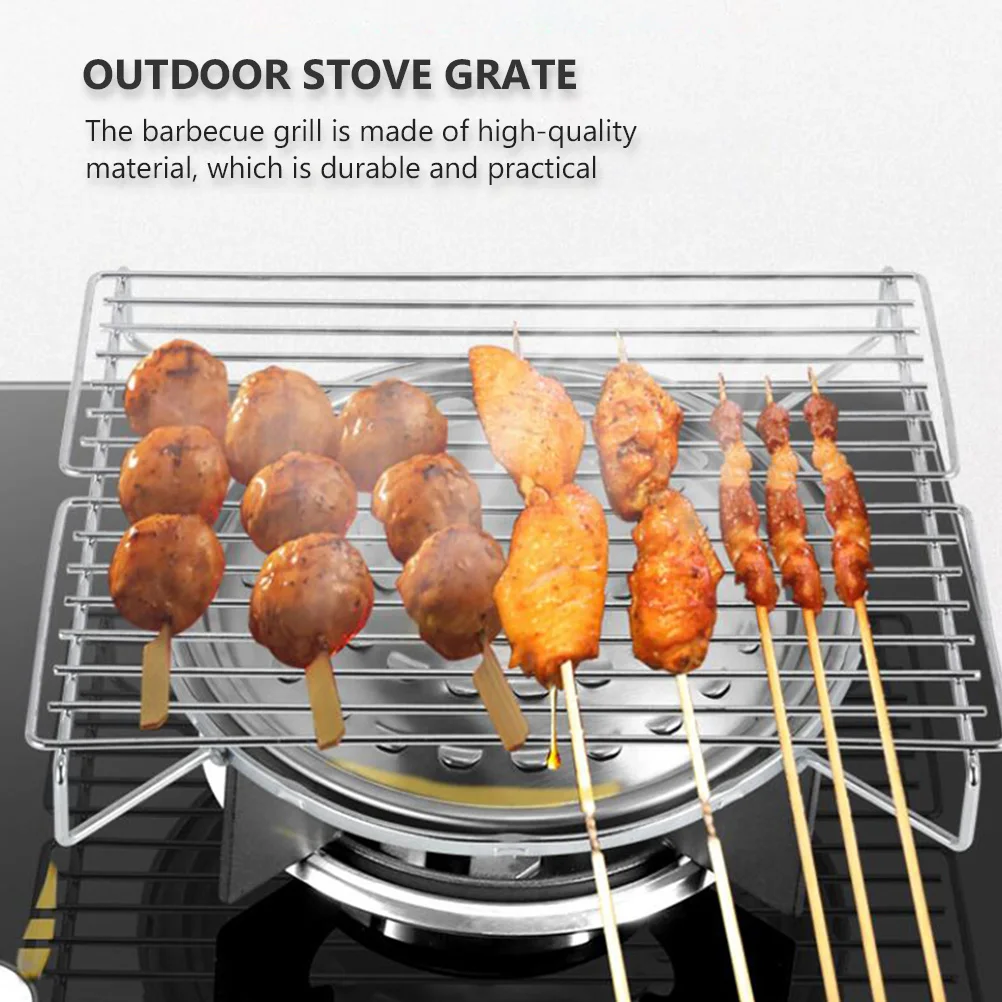 

BBQ Stove Stainless Steel Barbecue Grate Outdoor Tool Grill Rack Roasting Cooking Racks Grills