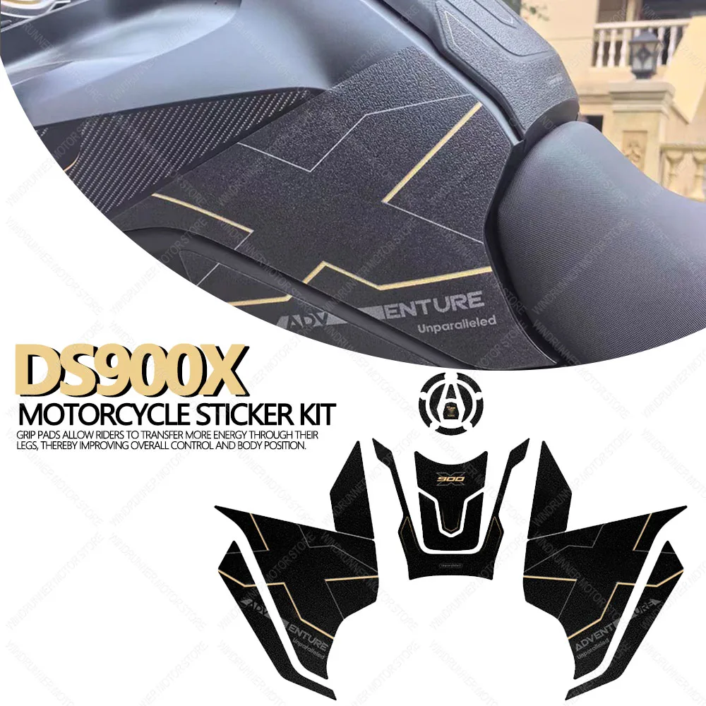 Motorcycle Accessories Waterproof Sticker Tank Pad Sticker Kit Anti-slip Knee Pad Grip Pads Sticker For Voge 900DSX 900 DSX