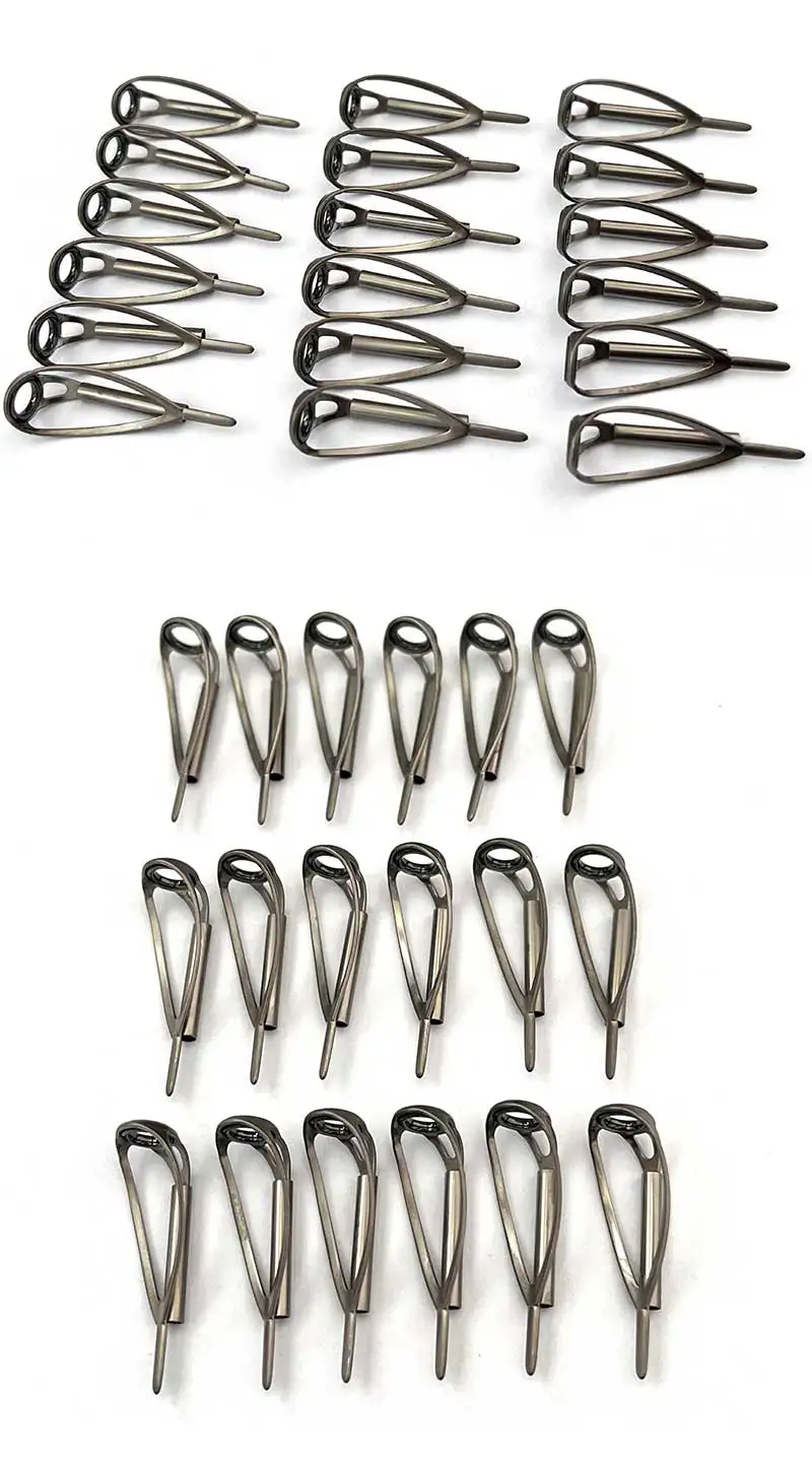 TN99 5PCS TUCRLST Fishing Tip Guides Building Fishing Rod Guides Ring Saltwater Repair Kit For Fishing Replacement Accessorie