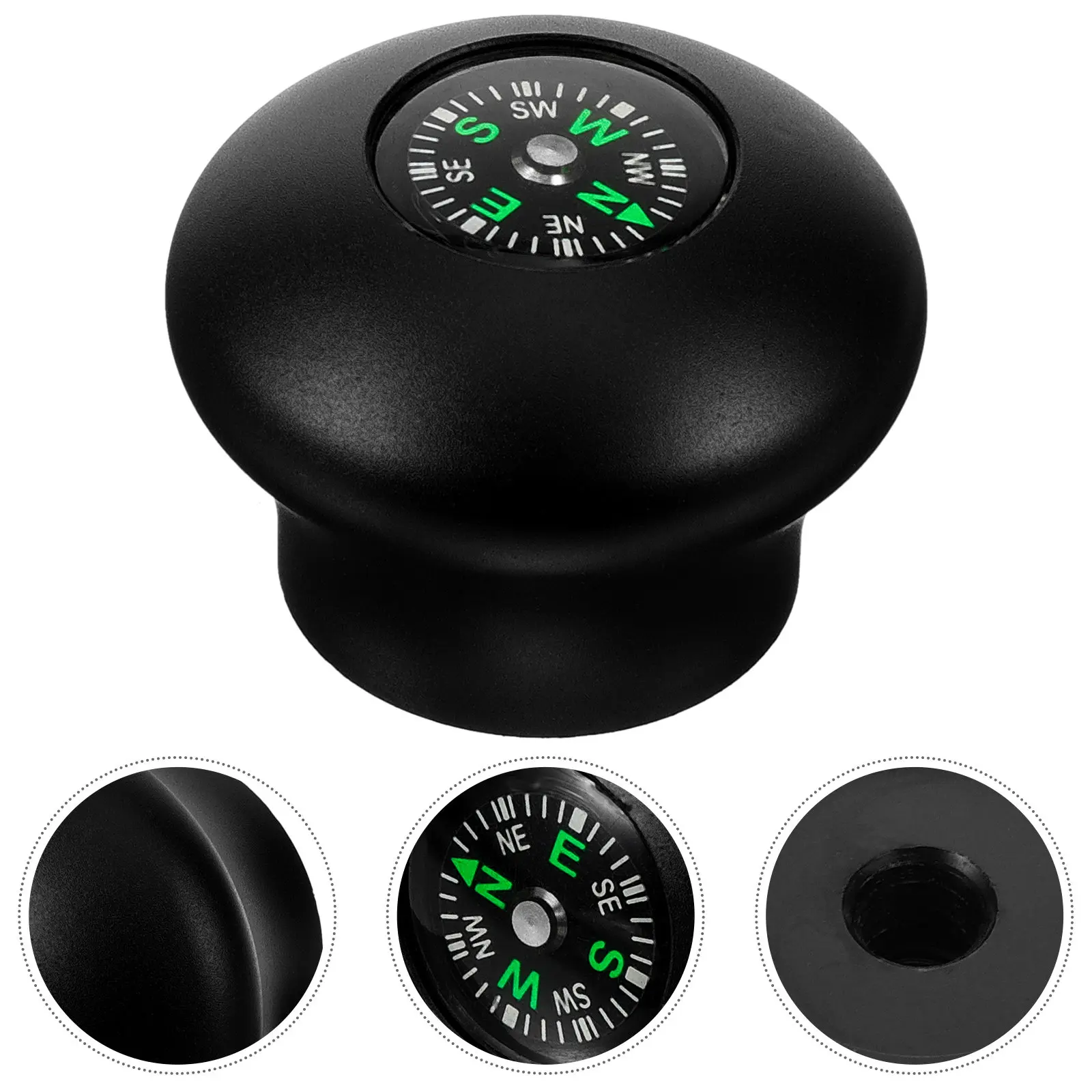 

Portable Hiking Pole Head Compass Accurate Direction Finding for Mountaineering Camping Ball-Shaped Handle Outdoor Tool