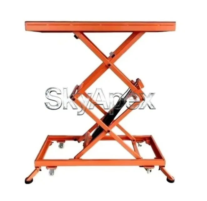 Electric Hydraulic Lifting Workbench Mobile Folding Scissor Lift Platform For Indoor Tiling Construction Heavy Duty Equipment