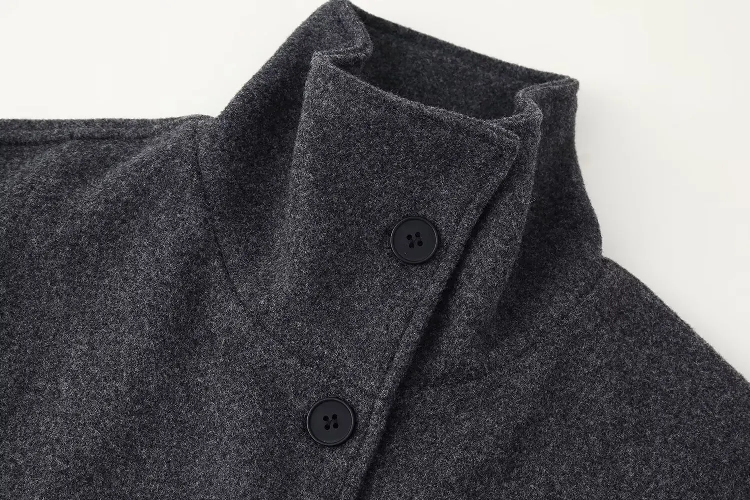 معطف صوف بأكمام طويلة وياقة نصف عالية وصدر واحد أنيق وعصري ونمط جديد، ملابس مكتبية مريحة، كاجوال نحن #3