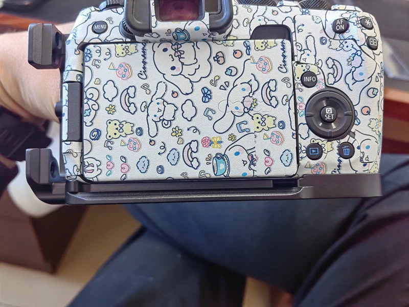 قوس CozyShot-L لكاميرا كانون Eos R8 ، حامل يد عمودي ، لوحة سريعة