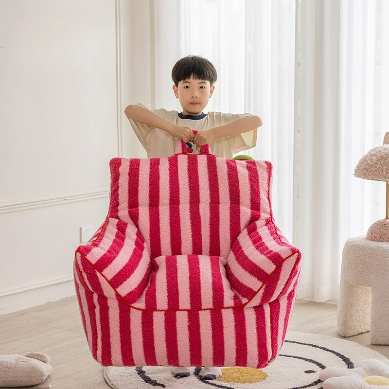 Striped Lazy Sofa Home Living Room Small Apartment Study Lying Balcony Sofa Chair Sofa Living Room Furniture