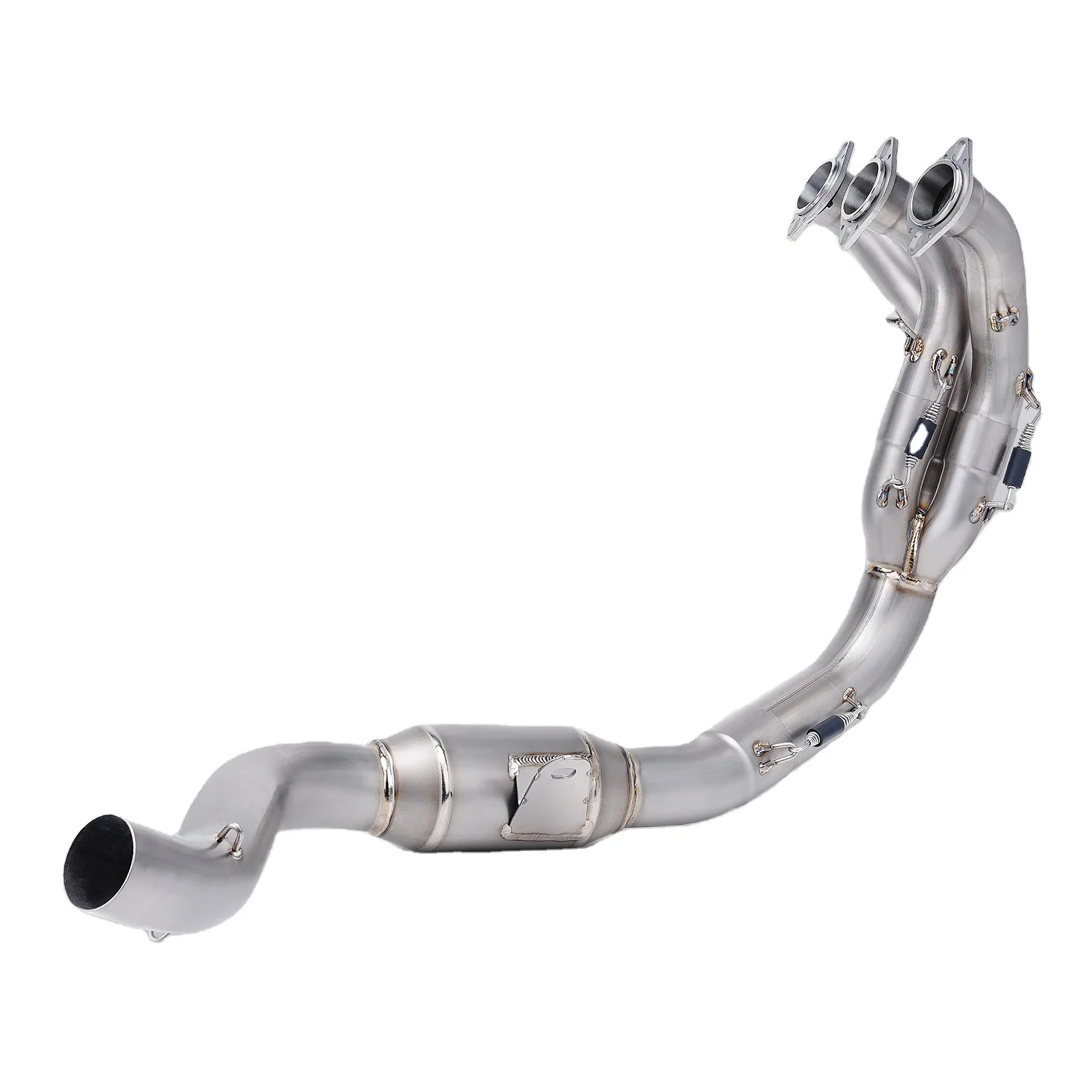 

STLF For Yama MT-09 FZ-09 Header 2021-2023 Titanium Alloy Motorcycle Exhaust System Slip on A1 Link Pipe MT09 Exhaust FZ09 MUFFL
