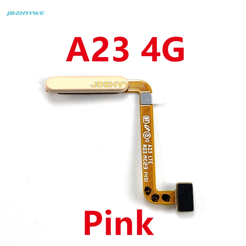 For Samsung Galaxy A23 4G 5G A236 A236B Home Button Fingerprint Sensor Flex With Power Key Button Flex Cable