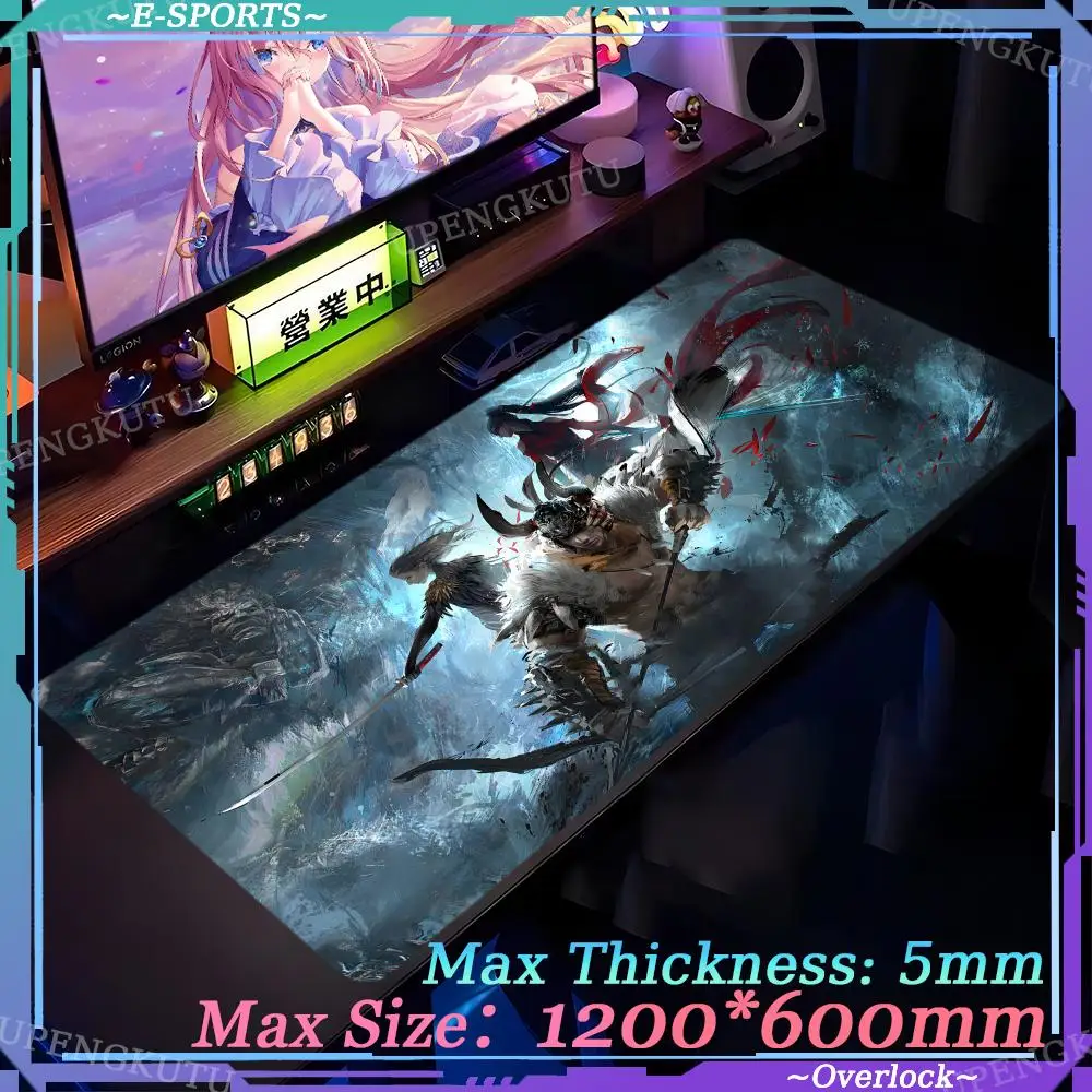 New products N_naraka_Bladepoint Anime Oversized Gaming Ergonomic mouse pads DIY gaming computer Desktop protective pad