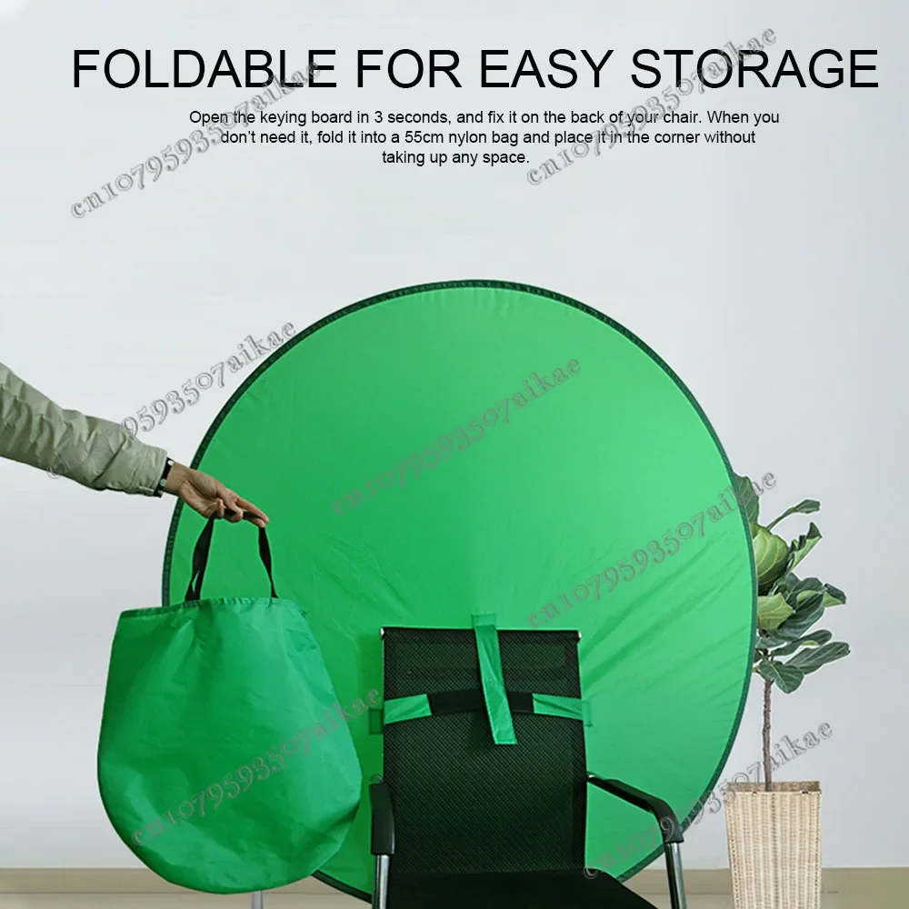 Green Screen Backdrops Photography Background Portable Fold Reflector For Live Broadcast YouTube Video Studio Round Practical