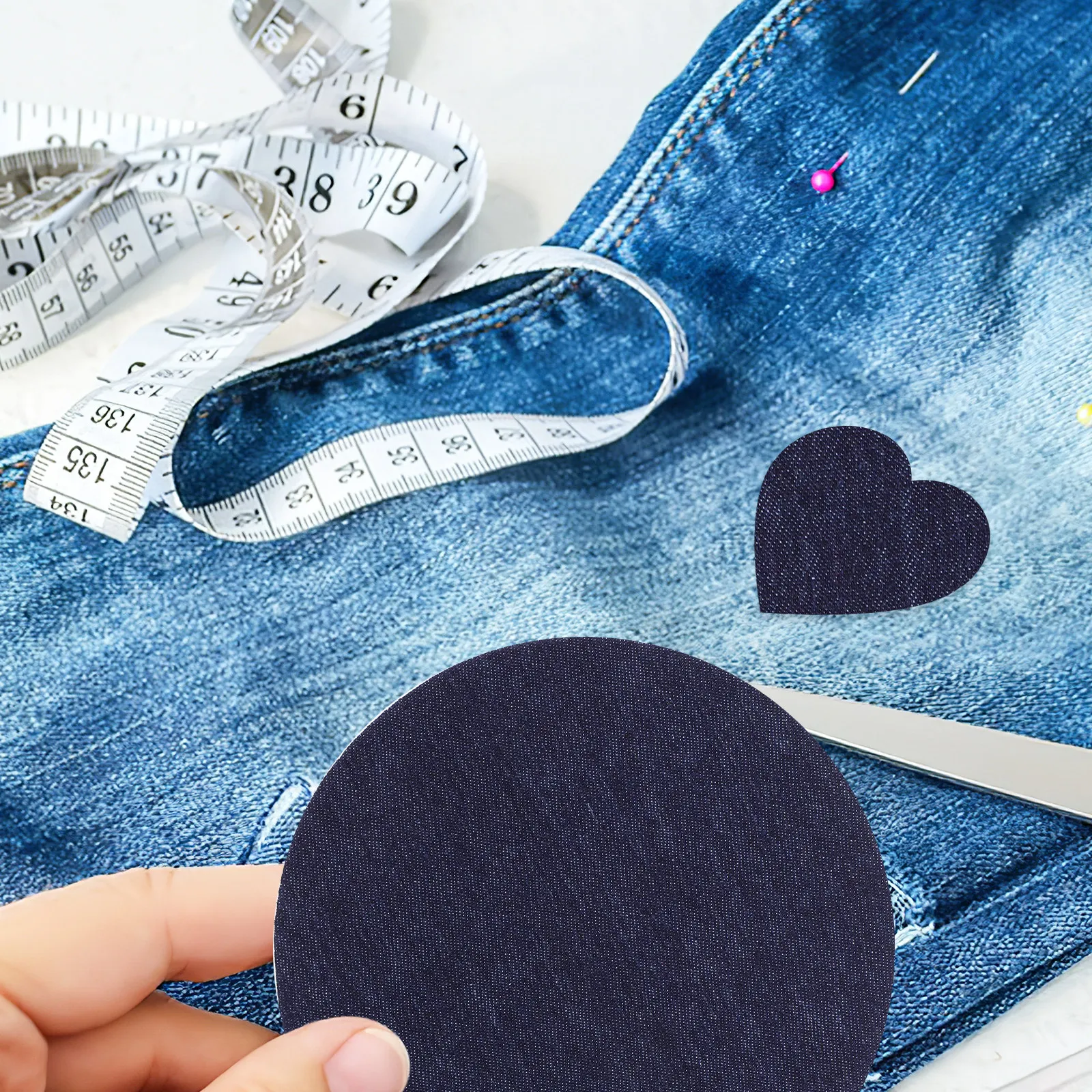 20 Pcs Iron Cloth Patch Decorate Repair Patches Clothes Fabric Colorful Hole For Jeans