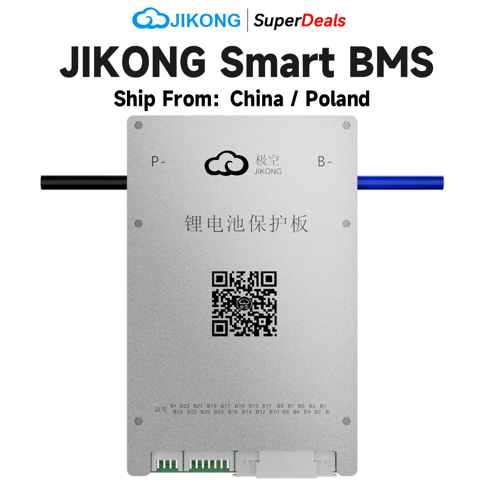 JIKONG BMS 4S~24S Li-ion LiFePo4 Battery 40A 60A 80A with 0.4A Active Balacne 0.6A Current Smart JKBMS with BT APP