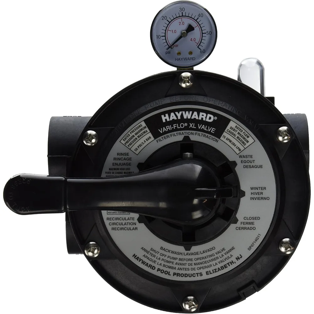 

SP0714T VariFlo Top-Mount Multiport Valve, Black