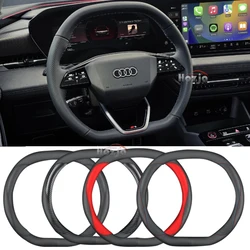 Leather Car Steering Wheel Cover for Audi Q6 e-tron Q4 e-tron S e-tron GT 2025 Non-slip Auto Interior Accessories