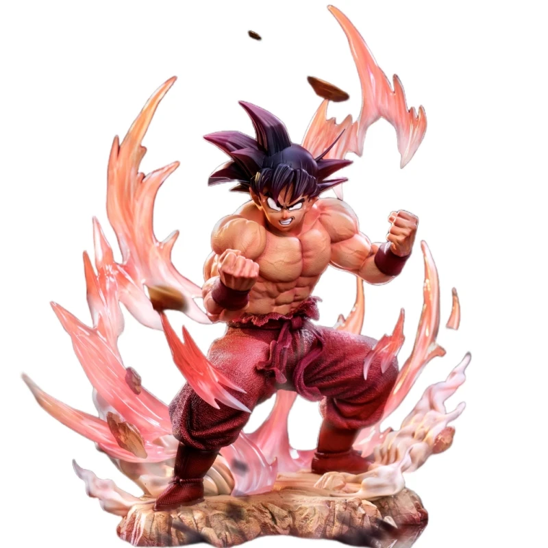 Pre Sale 32Cm Mm Studio Gk 1/6 Dragon Ball Z Triple Kaiouken Son Goku Kakarotto Action Figure Statue Model Garage Kit Toys Gift