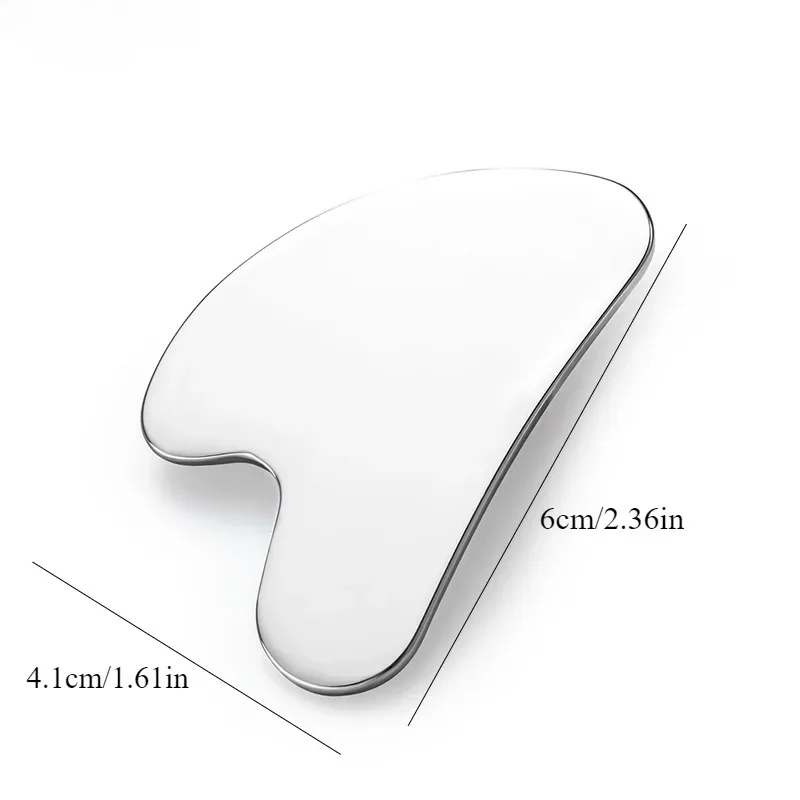 Foundation Shovel Color Bar Stainless Steel Liquid Foundation Gua Sha Scraper Facial Bodymassage Scraping Board Plate Makeup