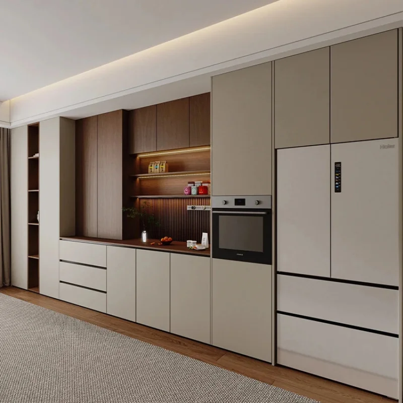 custom.Modern Minimalist Aluminum Alloy Multi-functional Kitchen Dining Room Sideboard 5 Ft+ Storage Capacity Home Furni